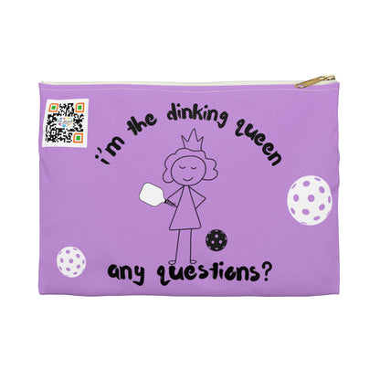 PICKLEBALL Accessory Pouch 'i'm the dinking queen, any questions?'