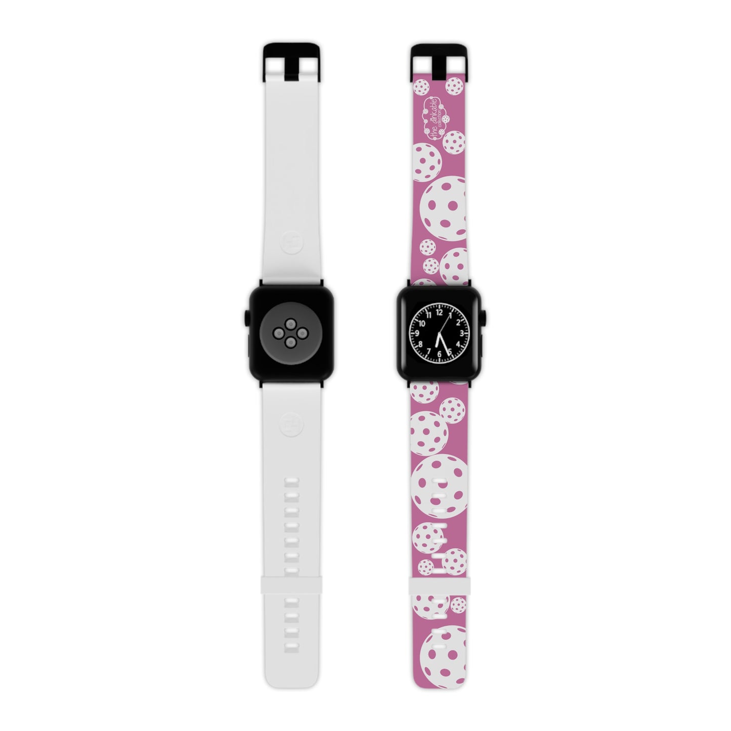 PICKLEBALL Watch Band for Apple Watch PINK AND WHITE