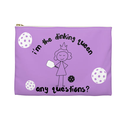 PICKLEBALL Accessory Pouch 'i'm the dinking queen, any questions?'