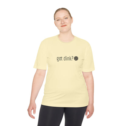 PICKLEBALL - Unisex Moisture Wicking Tee 'got dink'