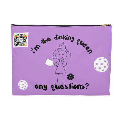 PICKLEBALL Accessory Pouch 'i'm the dinking queen, any questions?'