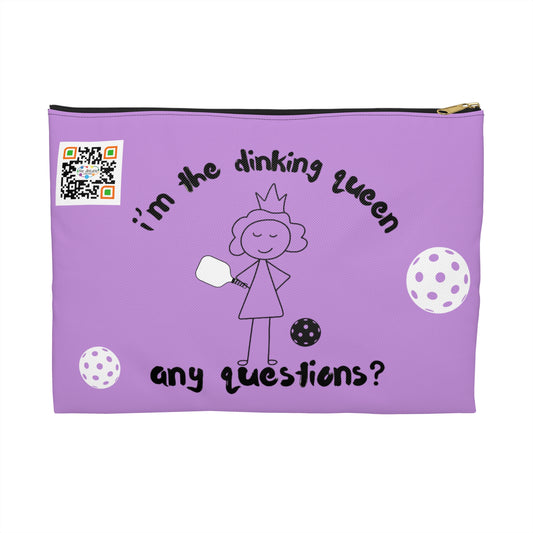 PICKLEBALL Accessory Pouch 'i'm the dinking queen, any questions?'