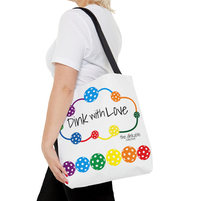 PICKLEBALL - ONE LOVE Tote Bag DINK WITH LOVE TOTE