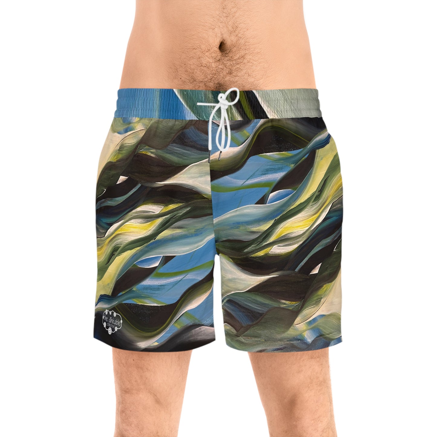 PICKLEBALL UNISEX Mid-Length Shorts (AOP) WAVE RUNNER