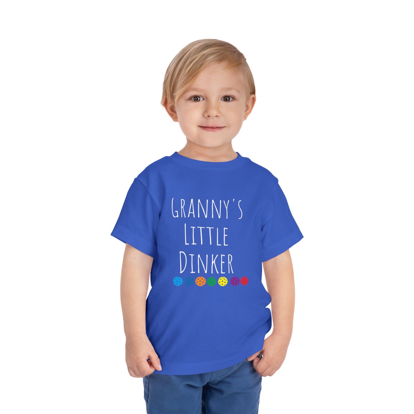 PICKLEBALL Toddler Short Sleeve Tee - grandma's little dinker