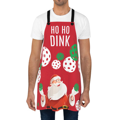 PICKLEBALL HoHo Dink Apron (AOP) RED Santa