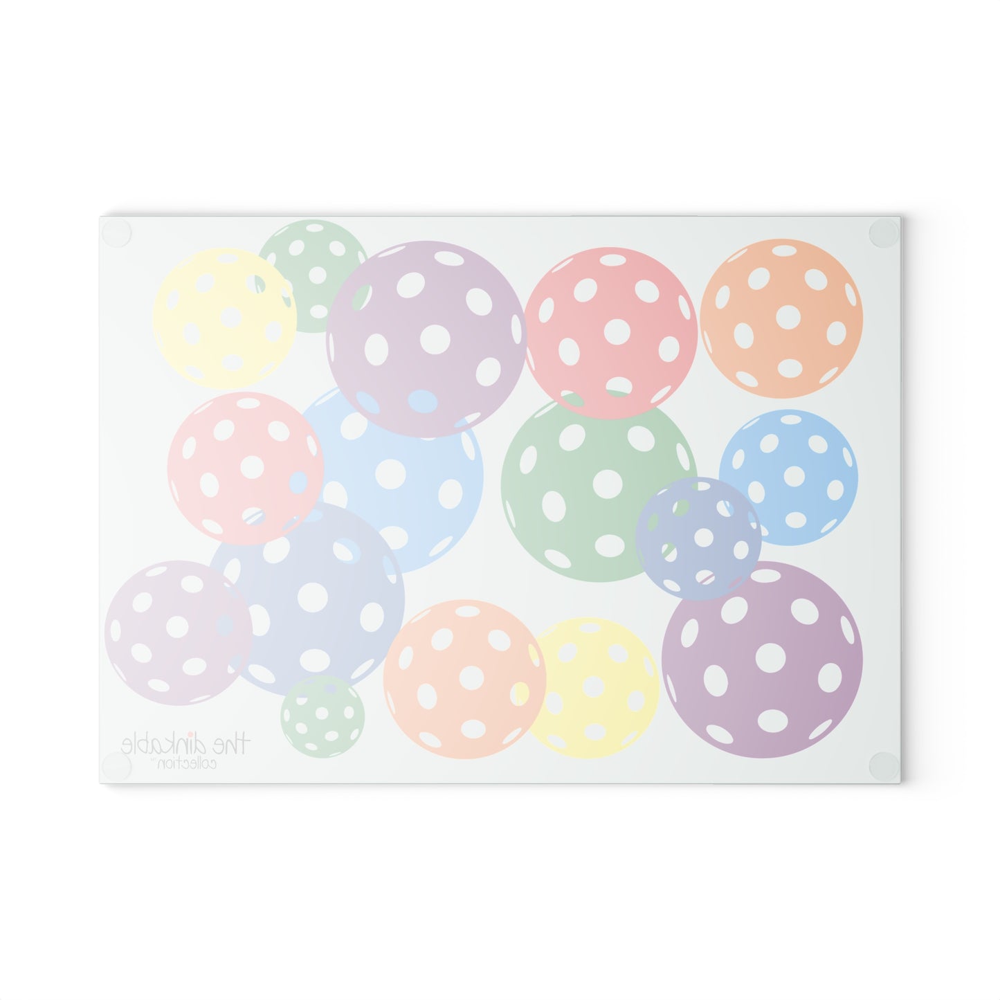 Pickleball Glass Cutting Board