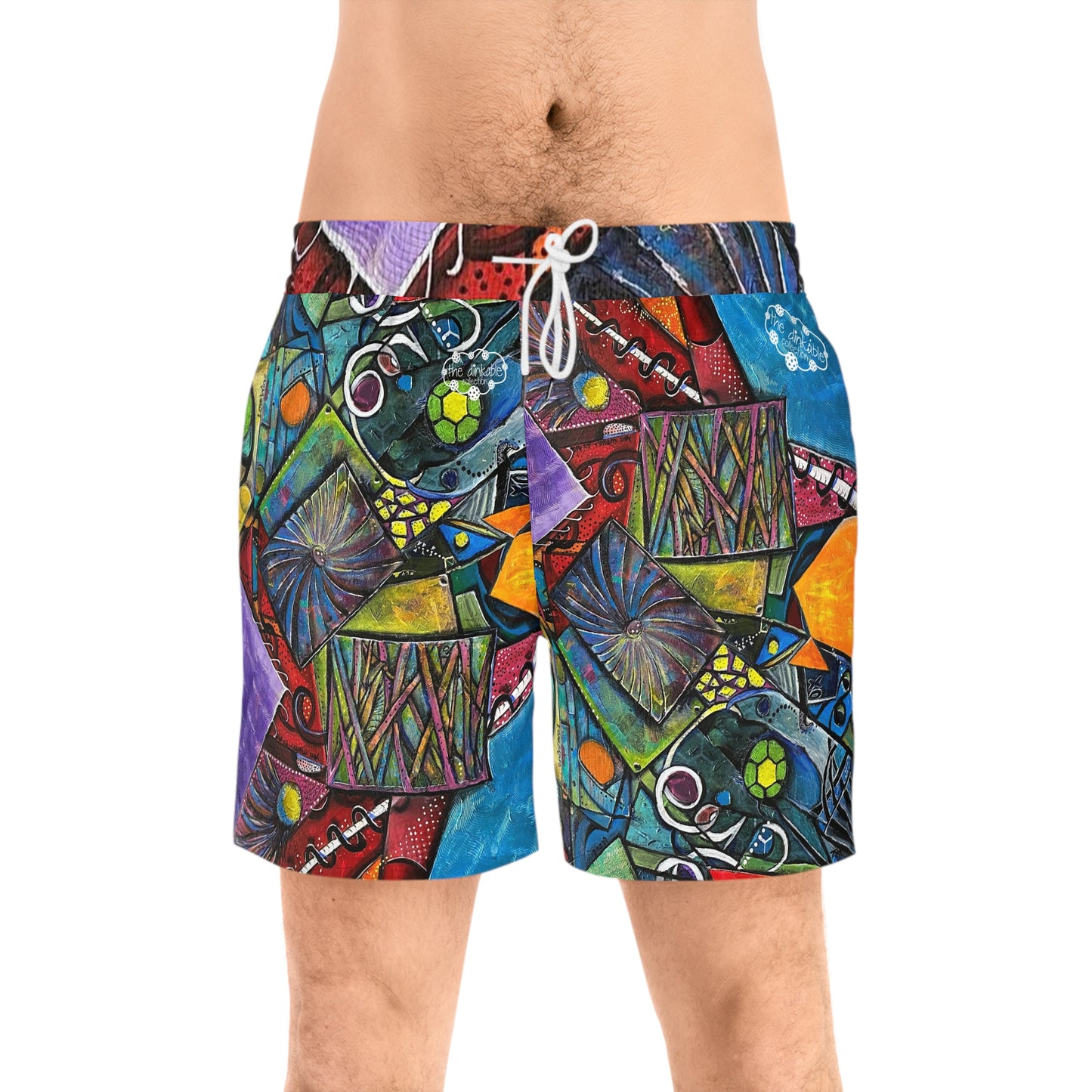 PICKLEBALL UNISEX Mid-Length Shorts (AOP) CIRQUE DU AMOUR