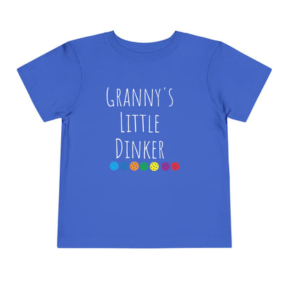 PICKLEBALL Toddler Short Sleeve Tee - grandma's little dinker