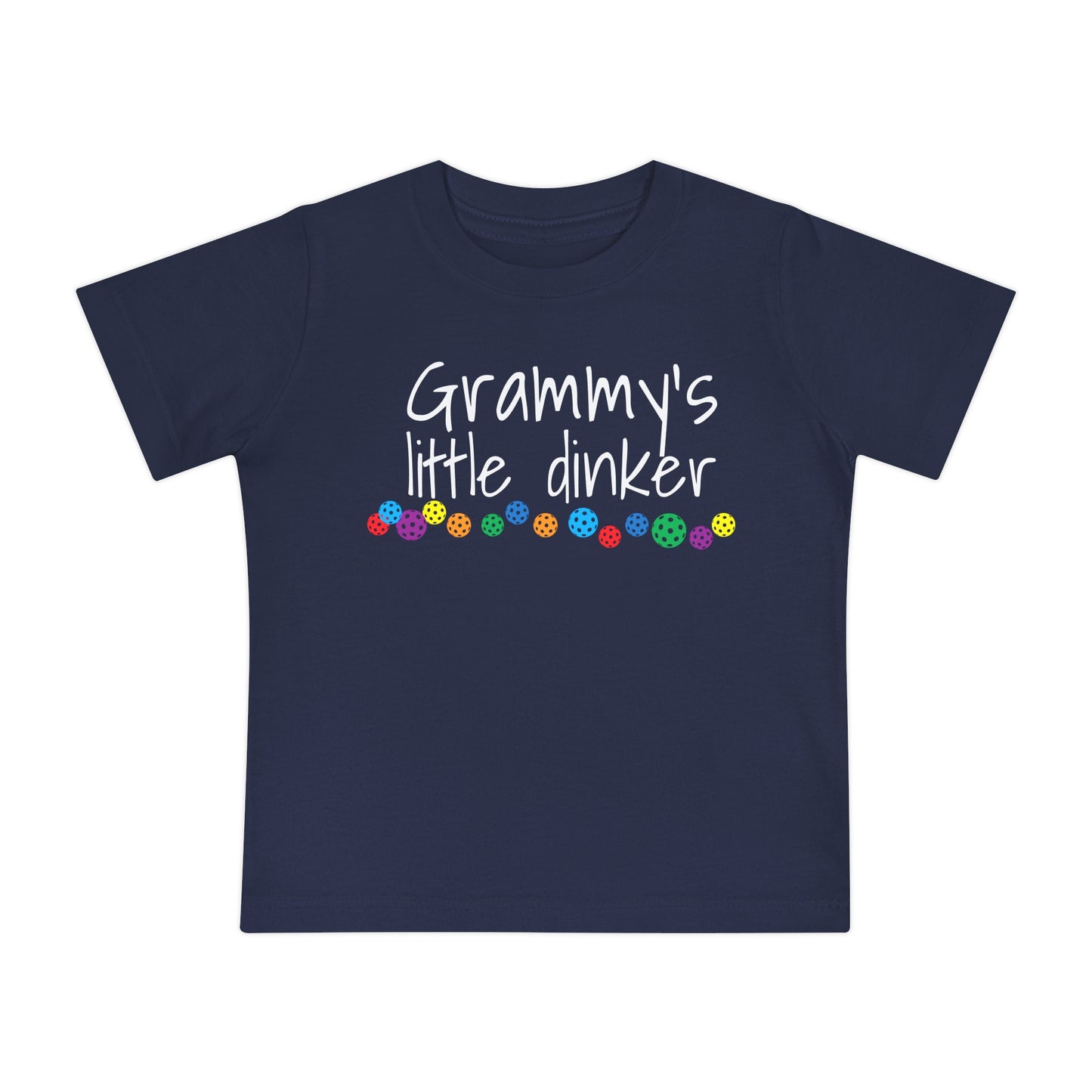 Pickleball Baby Short Sleeve T-Shirt - 'grammy's little dinker'