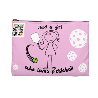 PICKLEBALL Accessory Pouch 'just a girl who loves pickleball'