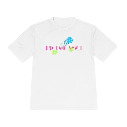 Copy of PICKLEBALL - Unisex Moisture Wicking Tee DINK BANG SMASH