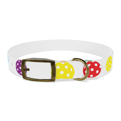 Pickleball Dog Collar white