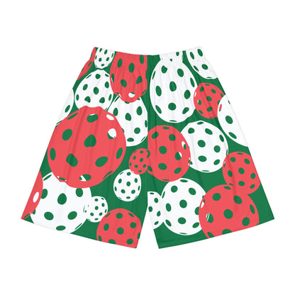 CHRISTMAS PICKLEBALL UNISEX Sports Shorts LONG