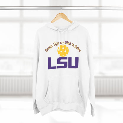 PICKLEBALL Three-Panel Fleece Hoodie - LSU