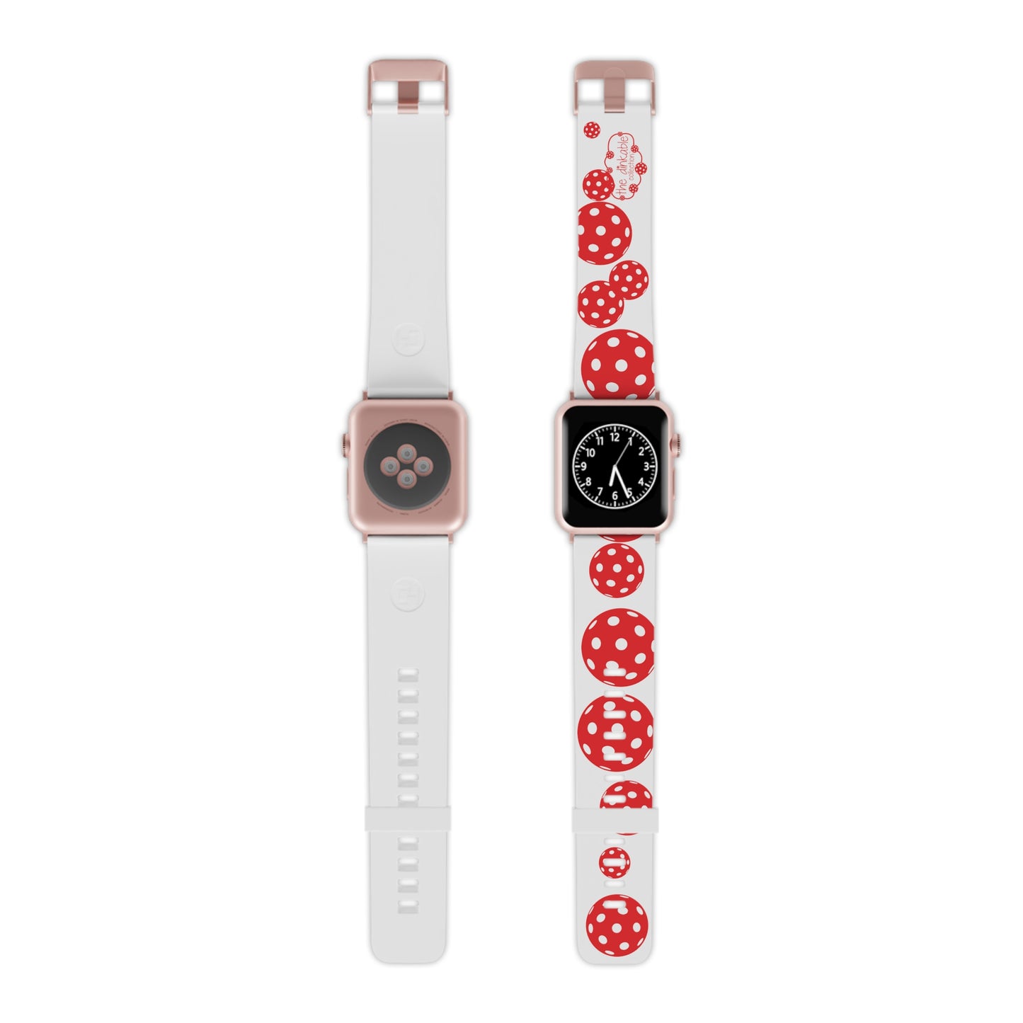 Pickleball Watch Band for Apple Watch RED & WHITE