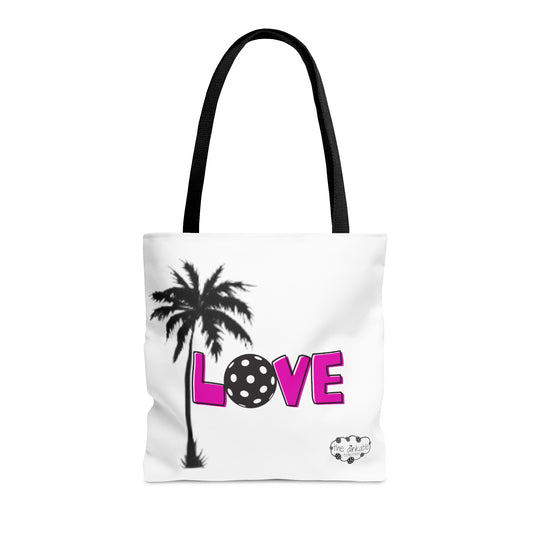 PICKLEBALL TOTE - LOVE JOY w/Palm Tree