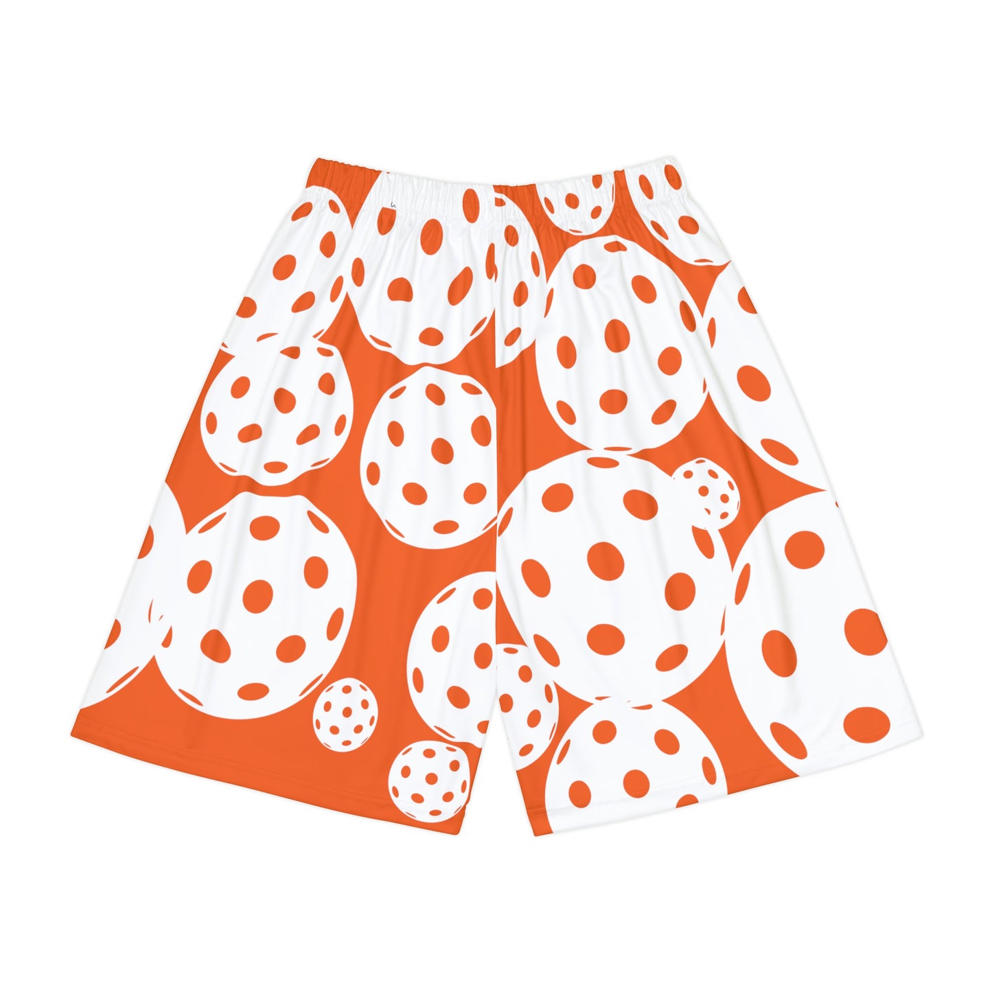 PICKLEBALL UNISEX Sports Shorts LONG (AOP) orange/white