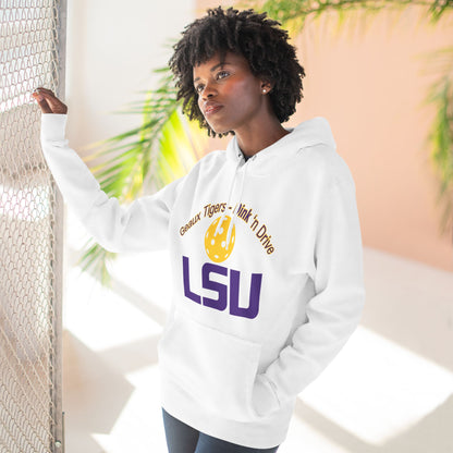 PICKLEBALL Three-Panel Fleece Hoodie - LSU