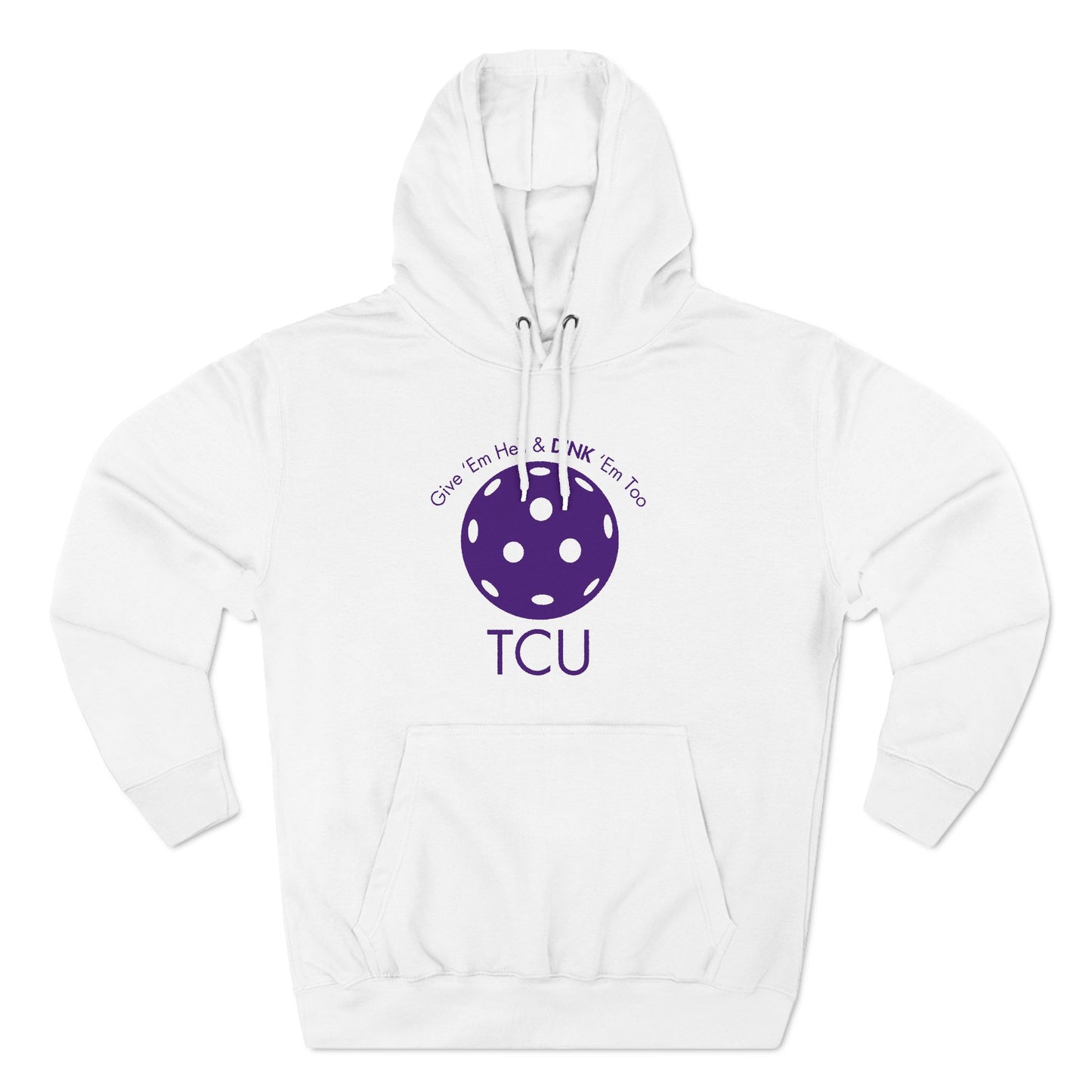 PICKLEBALL Three-Panel Fleece Hoodie TCU