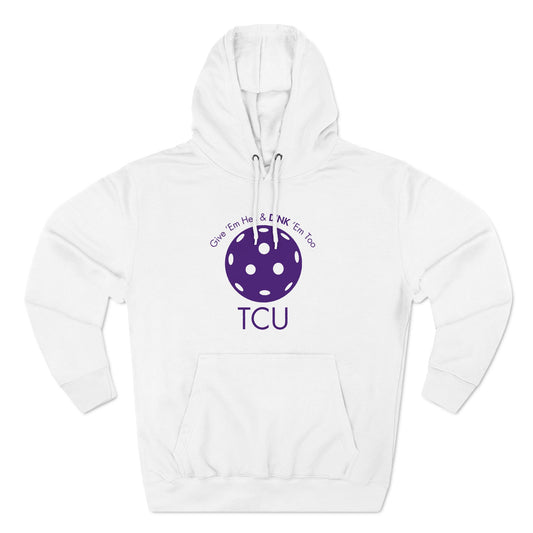 PICKLEBALL Three-Panel Fleece Hoodie TCU