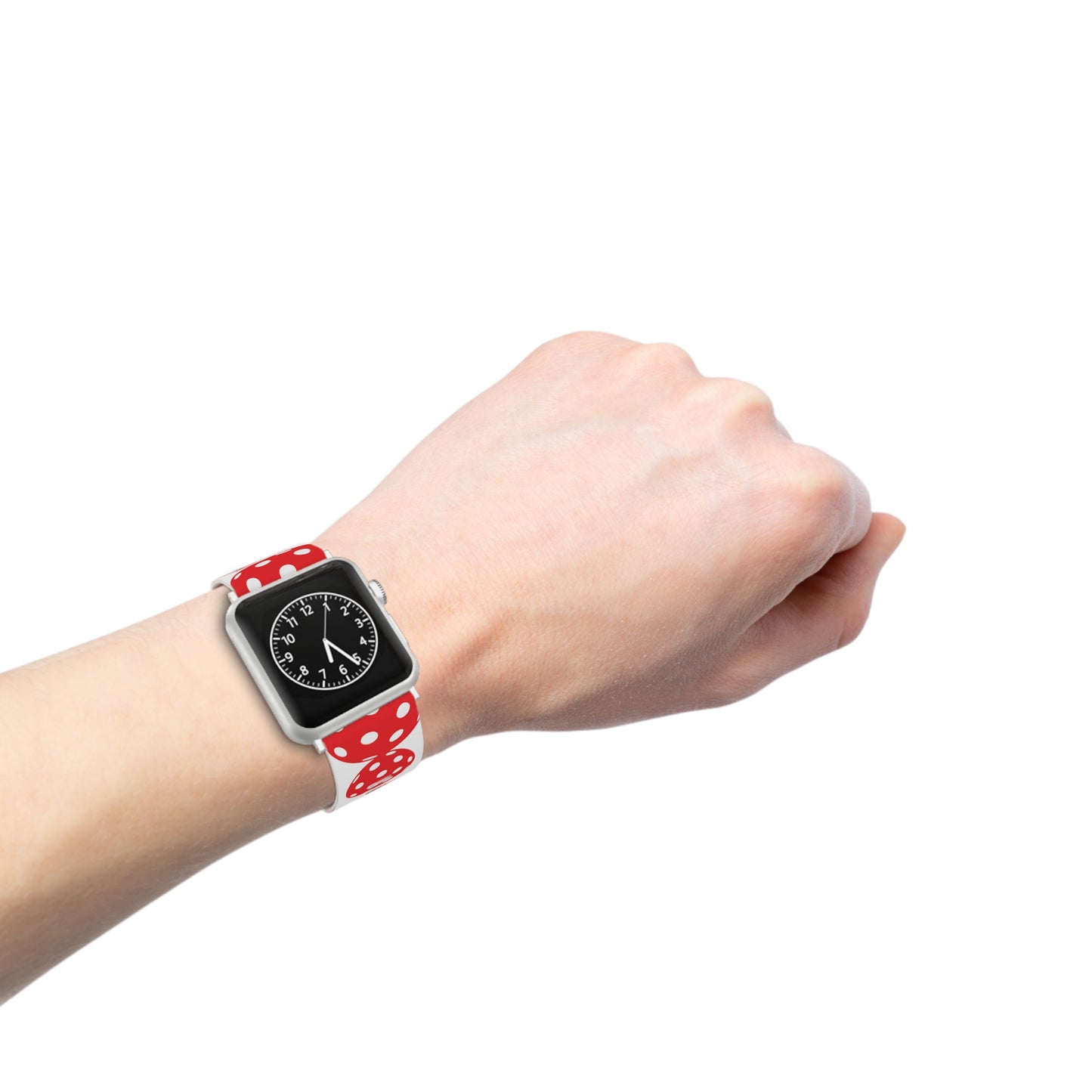 Pickleball Watch Band for Apple Watch RED & WHITE