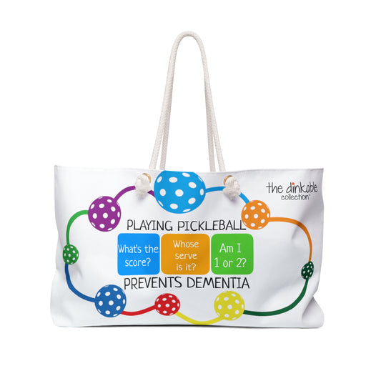 PICKLEBALL Weekender Bag - pickleball prevents dementia