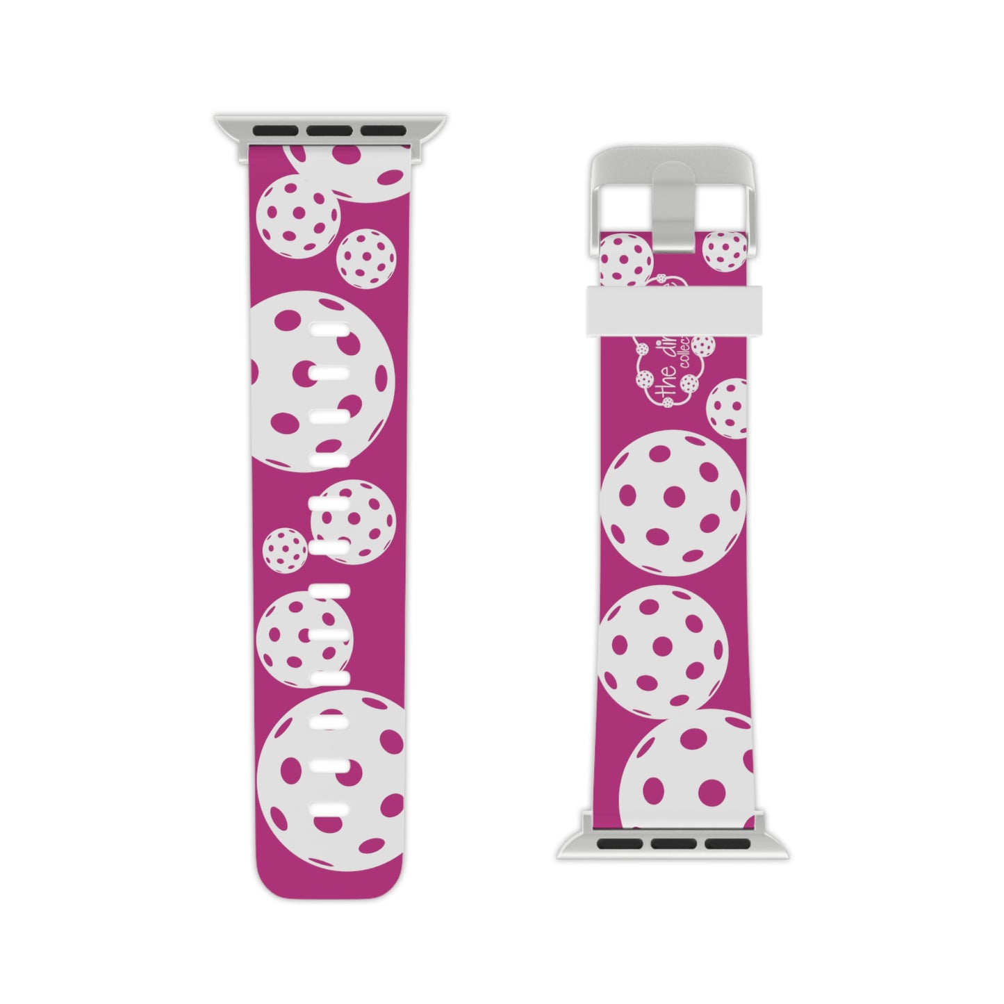 PICKLEBALL Watch Band for Apple Watch PINK AND WHITE