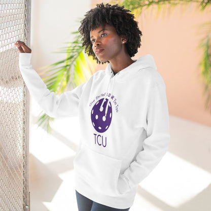 PICKLEBALL Three-Panel Fleece Hoodie TCU