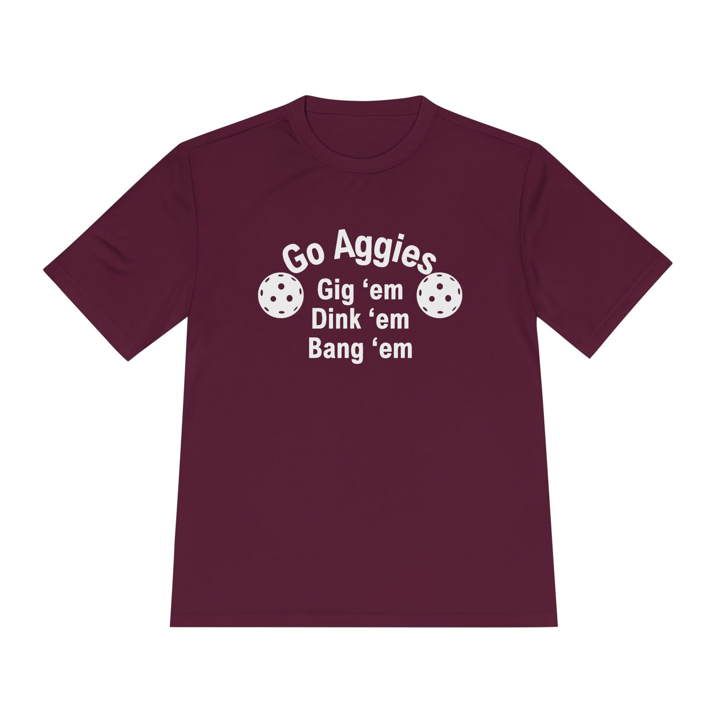 PICKLEBALL Unisex Moisture Wicking Tee - TAMU