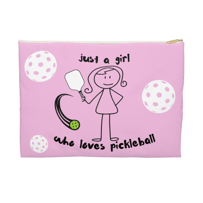 PICKLEBALL Accessory Pouch 'just a girl who loves pickleball'