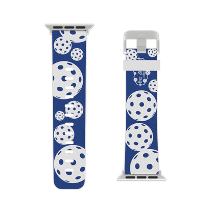 PICKLEBALL Watch Band for Apple Watch BLUE AND WHITE