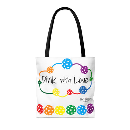 PICKLEBALL - ONE LOVE Tote Bag DINK WITH LOVE TOTE