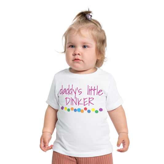 Pickleball Baby Short Sleeve T-Shirt - Daddy's little dinker