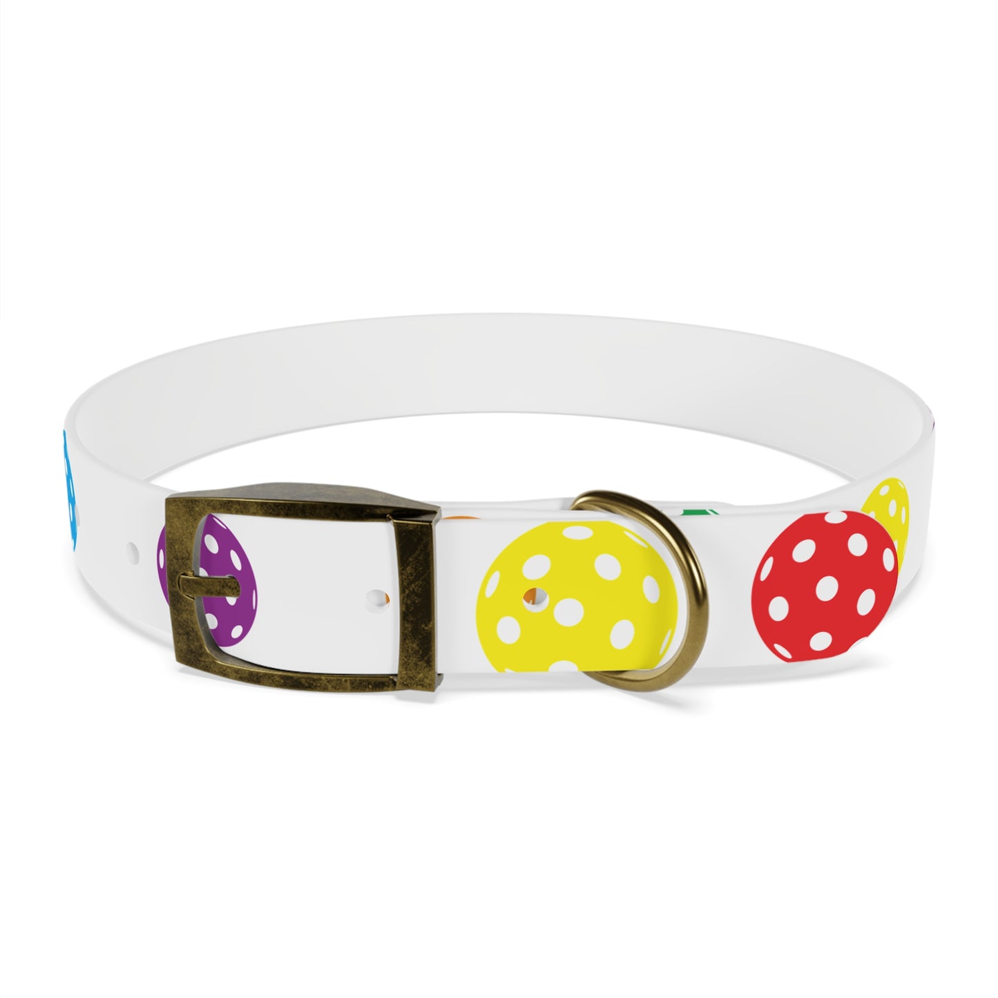 Pickleball Dog Collar white