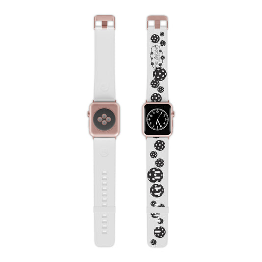 PICKLEBALL Watch Band for Apple Watch BLACK & WHITE