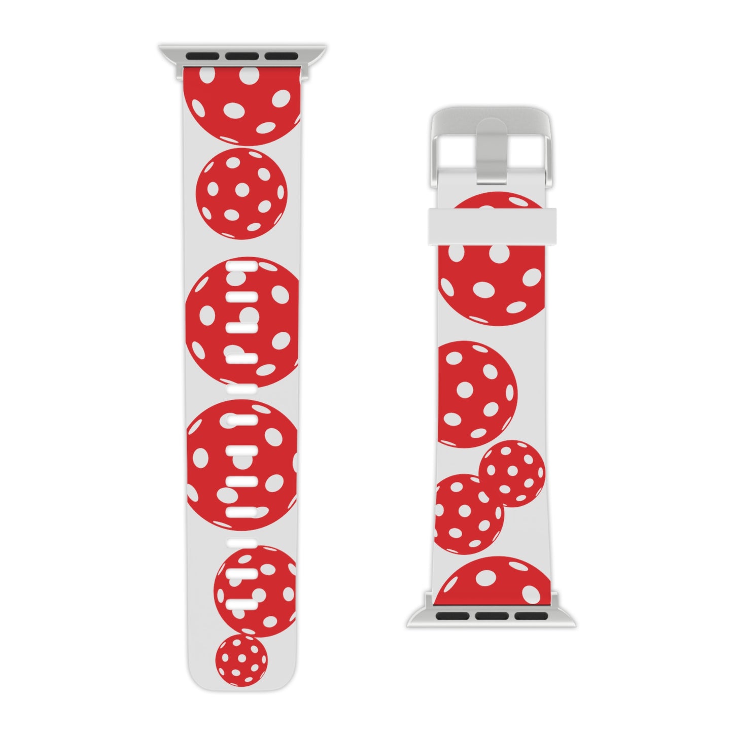 Pickleball Watch Band for Apple Watch RED & WHITE