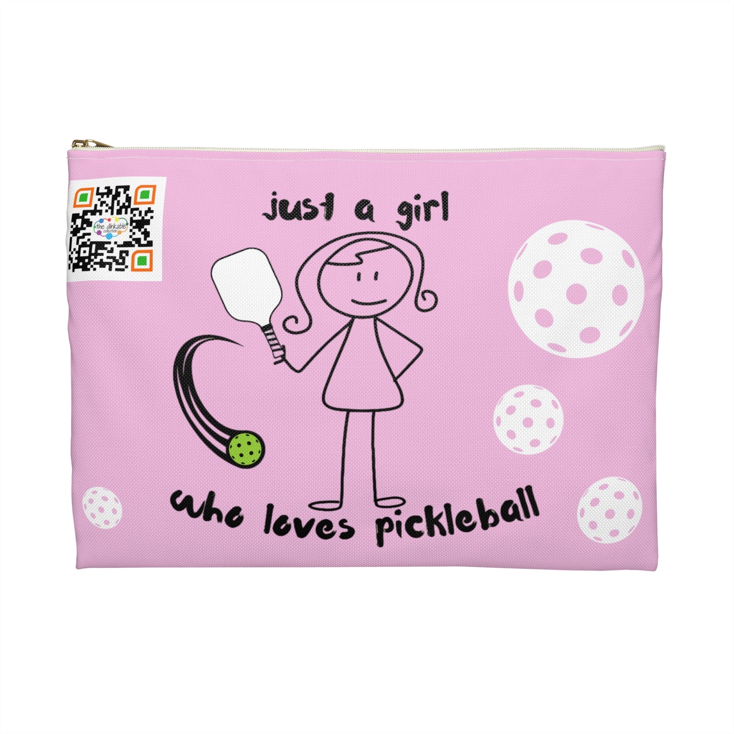 PICKLEBALL Accessory Pouch 'just a girl who loves pickleball'