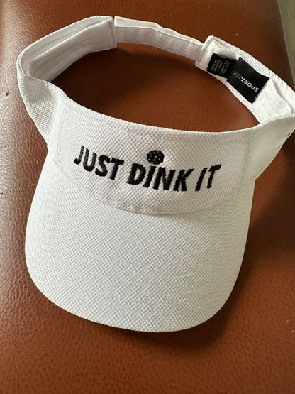 SportTek JUST DINK IT SPORTS Visor -VELCRO STRAP