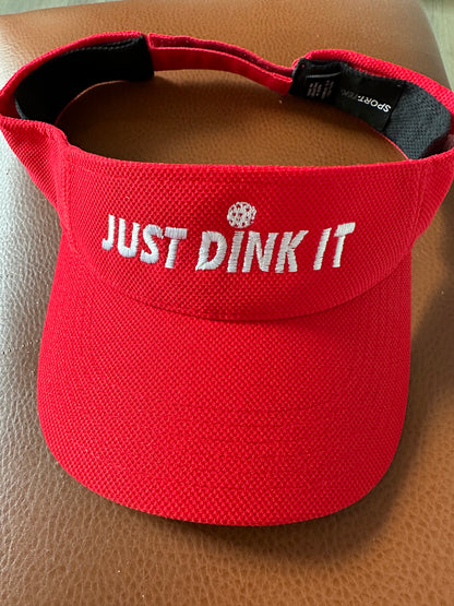 SportTek JUST DINK IT SPORTS Visor -VELCRO STRAP