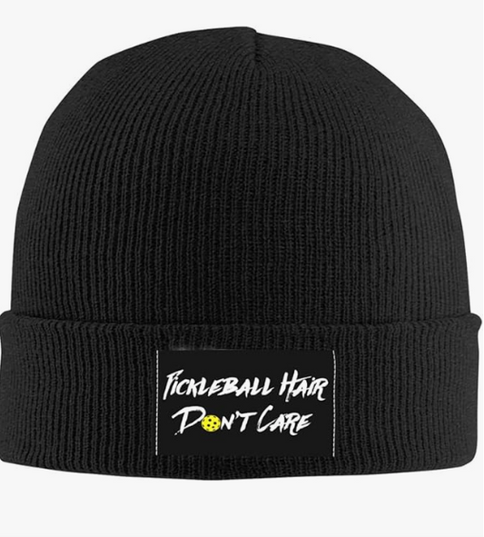 Hair Don't Care Winter Beanie - Pickleball