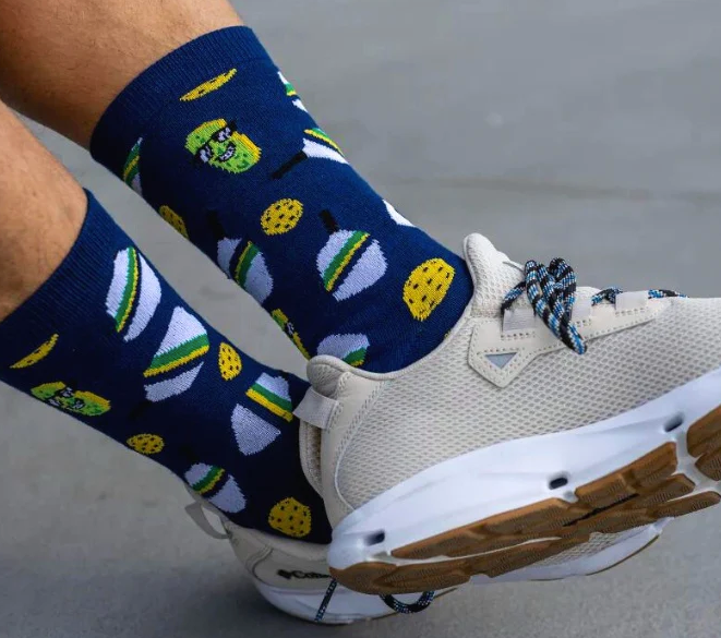 Bamboo Pickleball Socks - Navy